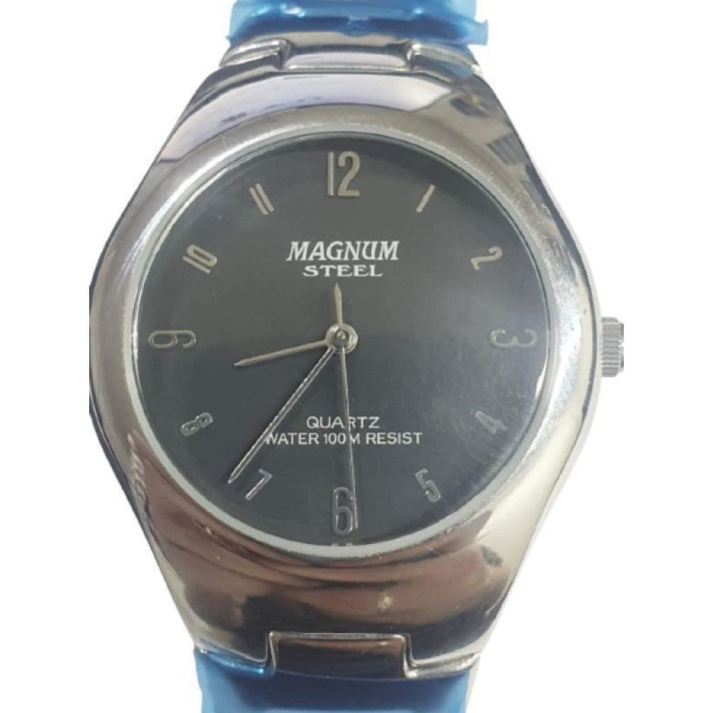 Relógio De Pulso Unissex Magnum Em Aço Ma28458T