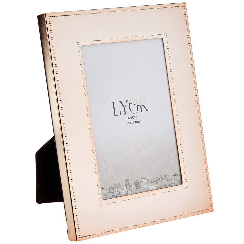 Porta Retrato de Aço Denver Rose Gold 10x15 Cm R.4342 Lyor