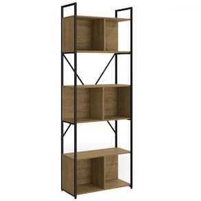 Estante para Livros Dili Freijó/Preto Fosco - Kappesberg