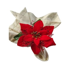 Porta Guardanapo Decoração Natal Bico Papagaio Vermelho 08Un