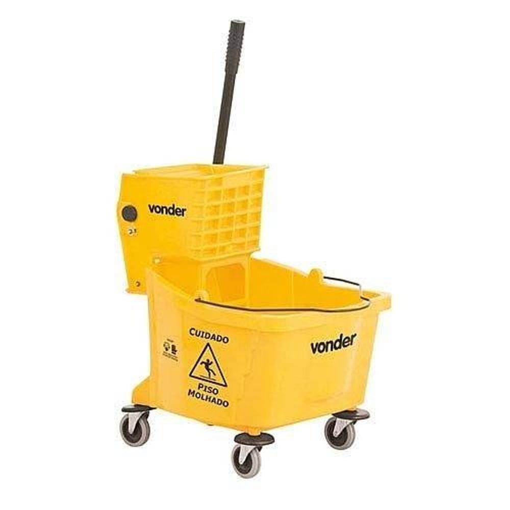 Balde Carrinho Limpeza c/ Espremedor 32L - Bev3200 Vonder