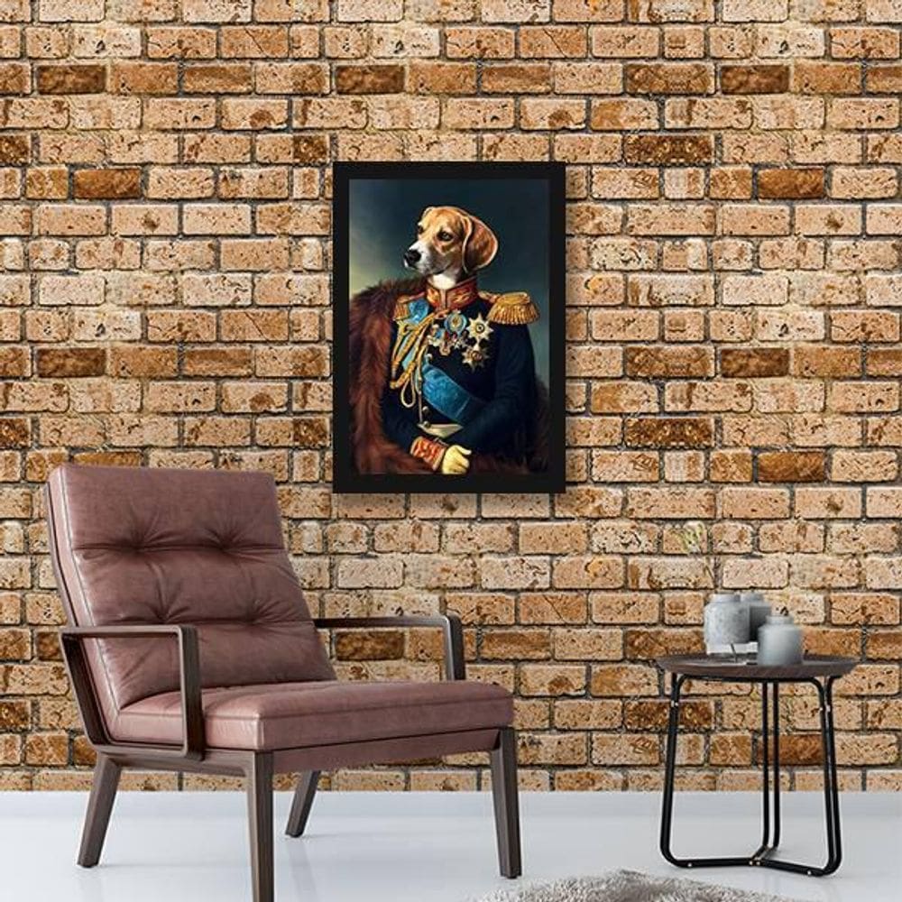 Quadro Decorativo Beagle Nobre 34x23cm
