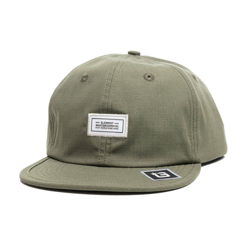 Boné Element Aba Reta Skateboard WT25 Verde Militar