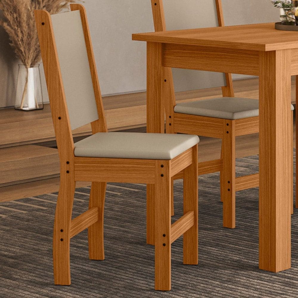 Conjunto 6 Cadeiras para Cozinha Clara Freijo UV/Savana