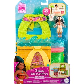 Boneca Disney Princesa Mini Castelo da Moana JDP58 Mattel