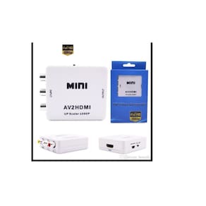 Conversor AV2 para HDMI Mini, 1080p, Áudio L/R