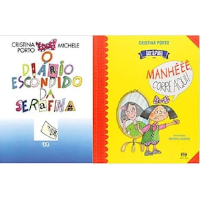 Kit 2 Livro Cristina Porto O Diário Serafina + Manhe Corre