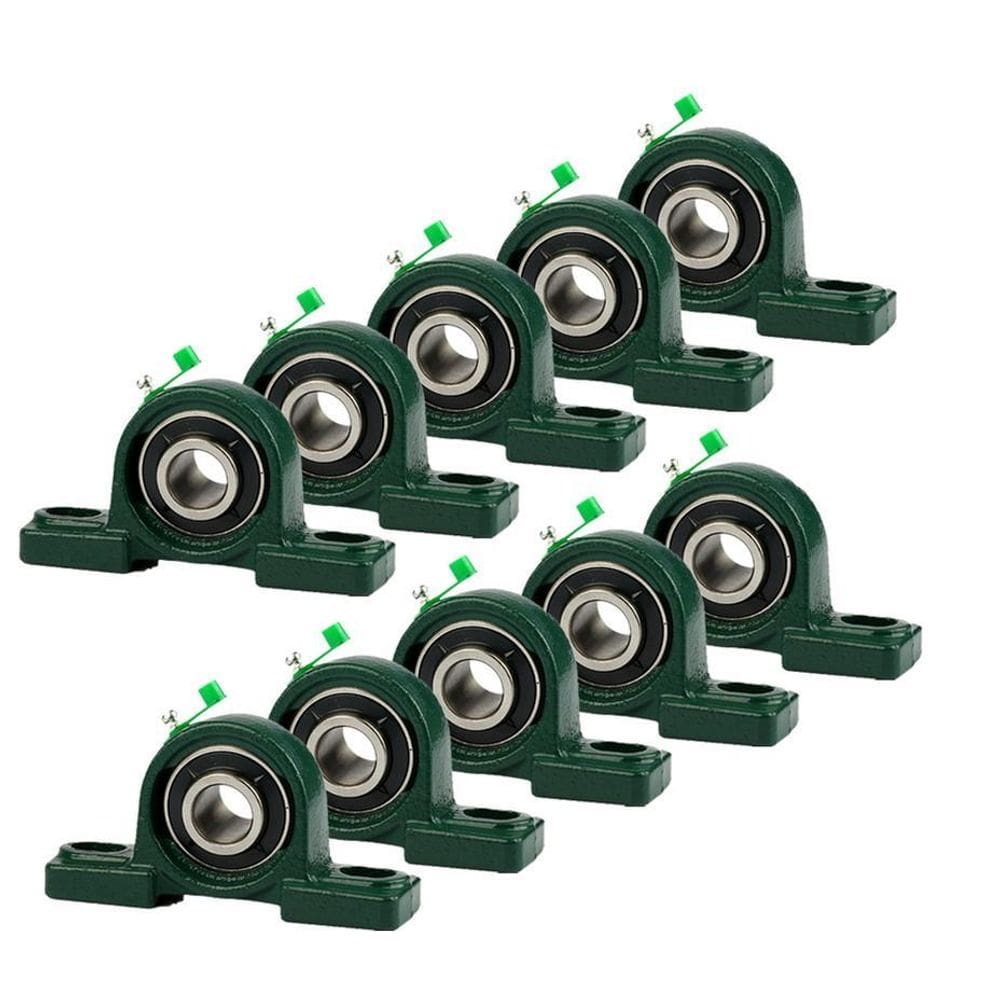 10 Mancal Pedestal Apoio Com Rolamento Ucp208 - P Eixo 40Mm