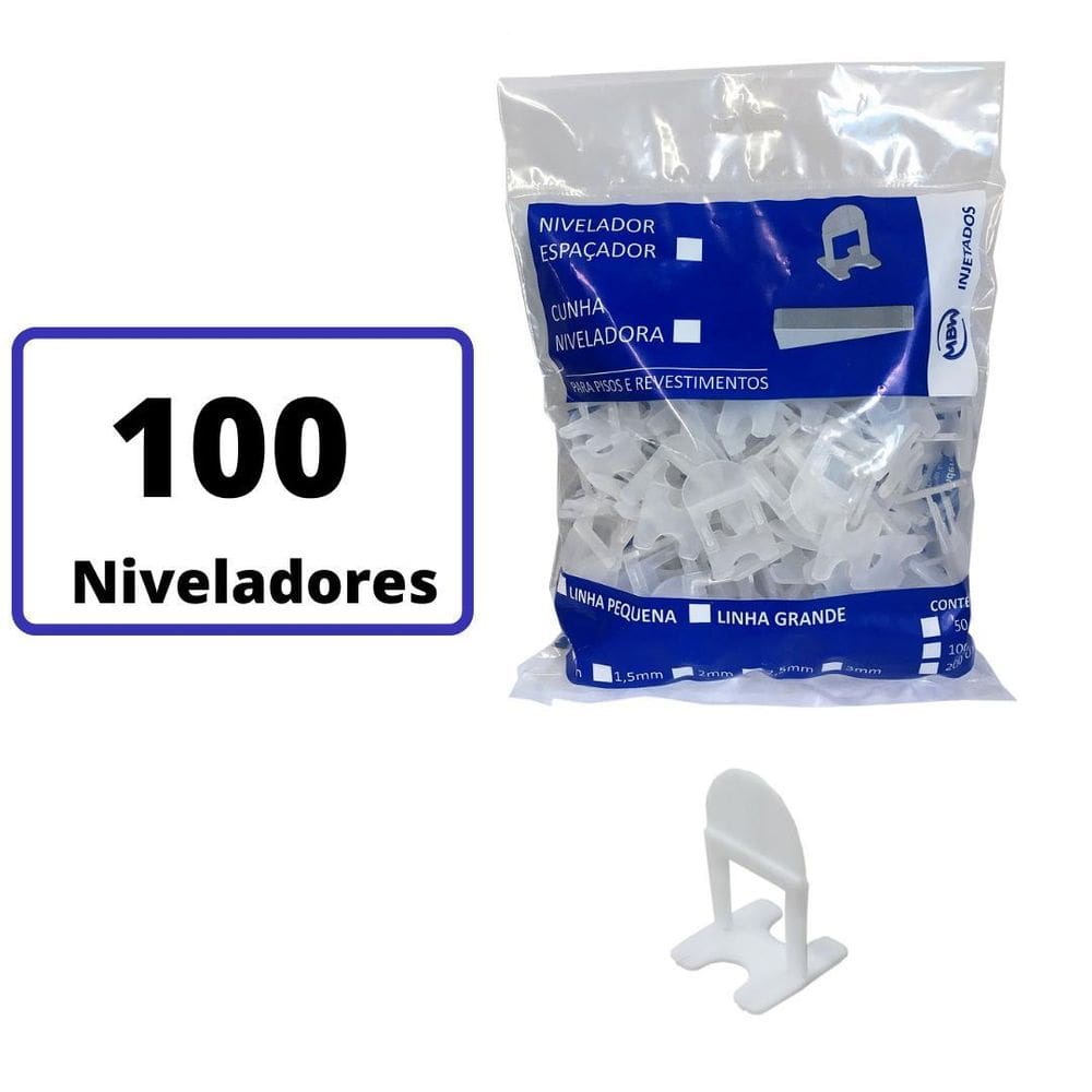Espaçador Nivelador 1,0Mm 100 Un