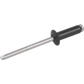 Rebite Alumínio Preto 3,2X16Mm 316 Com 1000 Peças - Vonder