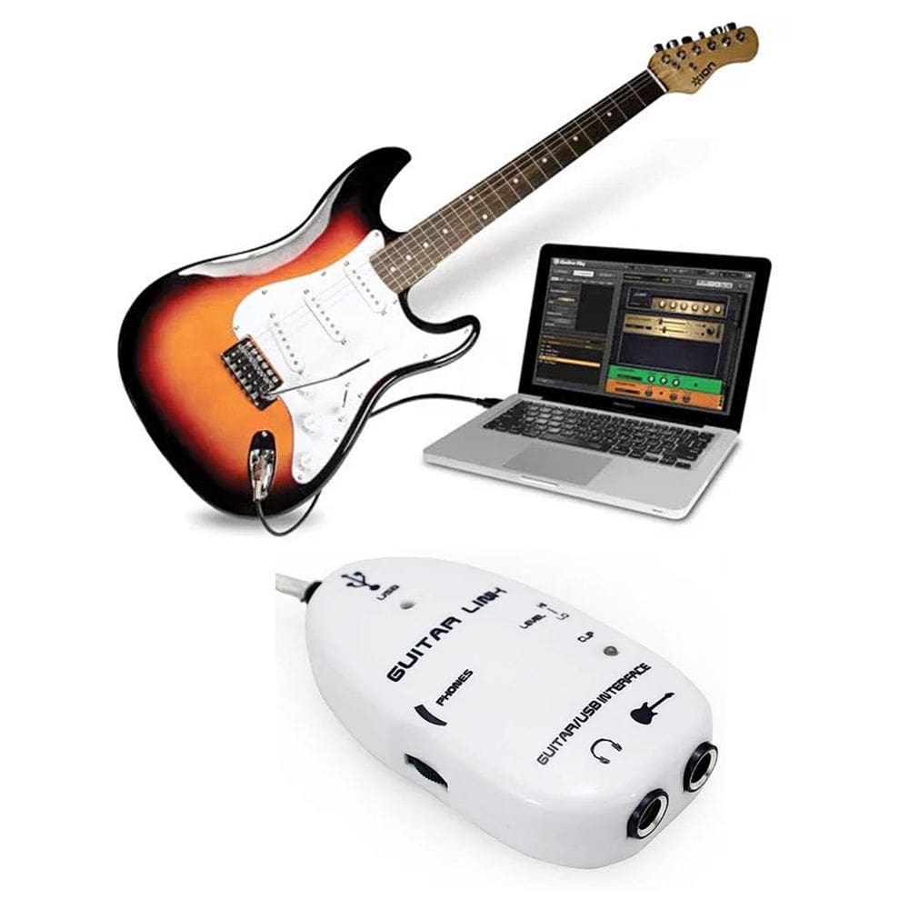 Placa De Som Guitar Link - Interface Áudio Guitarra - Branco