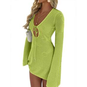 Swimsuit Cover Up ANRABESS Crochet Swimwear Beach Dress Women