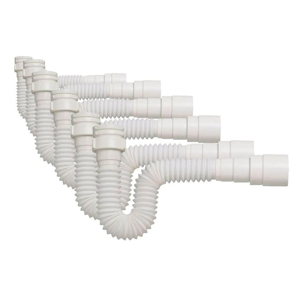 Kit 6 Un Sifão Multiuso Para Pia/Lavatório/Tanque 66Cm