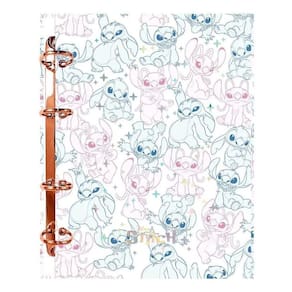 Caderno Argolado Fichário Colegial 120 Folhas Stitch Foroni