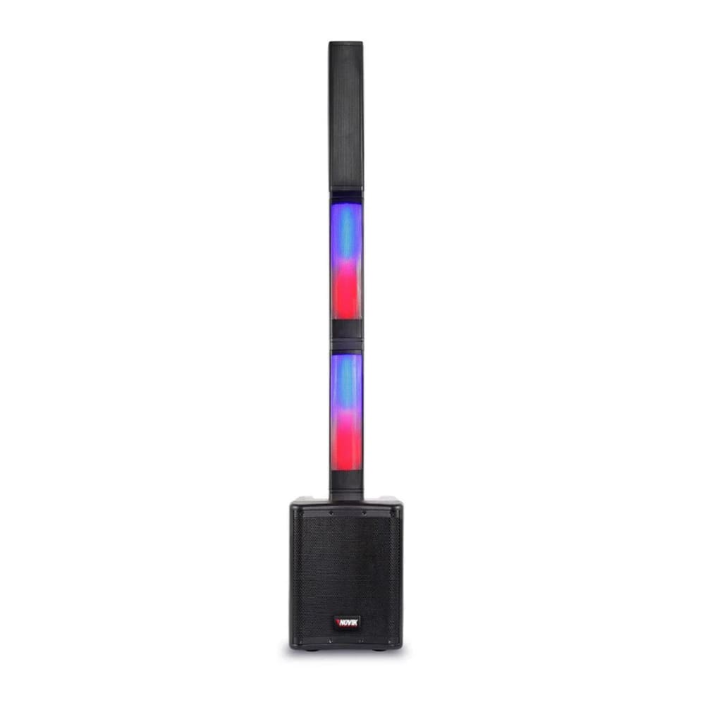 Sistema de Som Novik Stage 8 Pro Portátil Bluetooth USB Mixer
