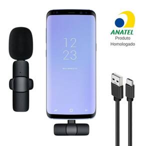 Microfone De Lapela S/ Fio Para Android Type-C