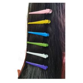 24 Presilhas Cabelos Clip Bico De Pato Colorida Infantil