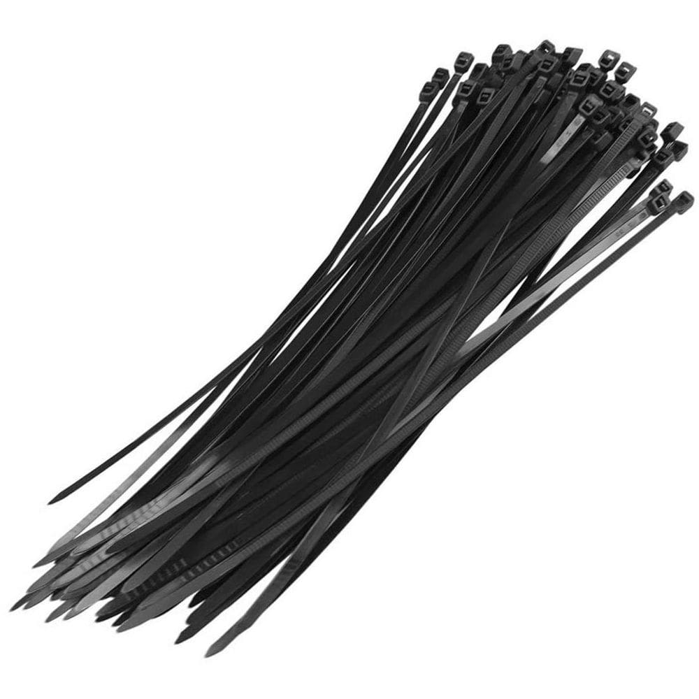Kit 25 Abraçadeiras De Nylon Preta 5X450 Mm 45Cm