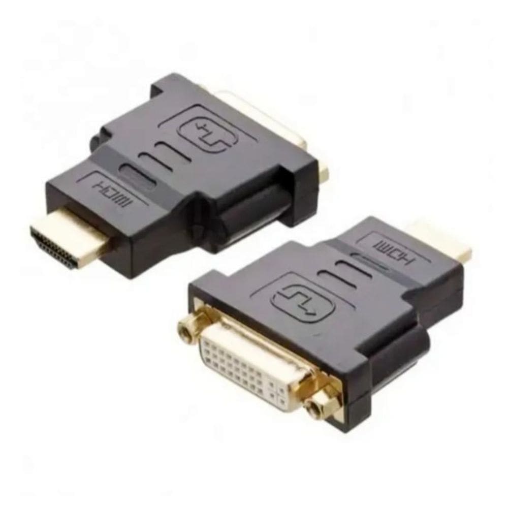 Kit 4 Adaptador Dvi  24+5  Femea X Hdmi Macho  19 Pinos 