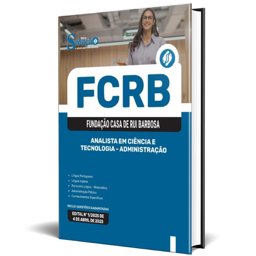 Apostila Fcrb 2025 Analista Em Ciência E Tecnologia