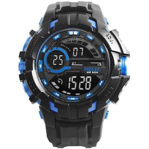 Relógio Masculino Smael Digital 1610S Preto E Azul
