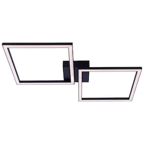 Plafon Sobrepor Led Perfil Led Duplo 48W Design Moderno