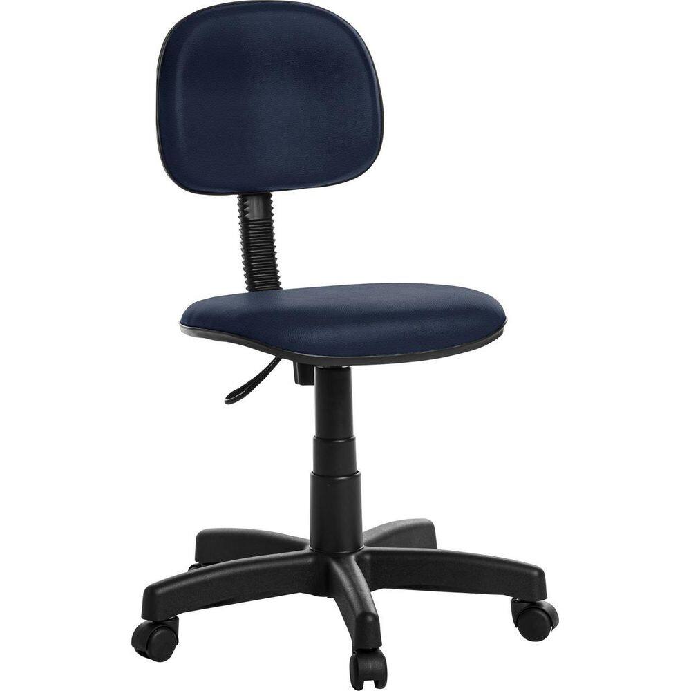 Cadeira De Escritório Secretaria Rv Cor Azul Escuro