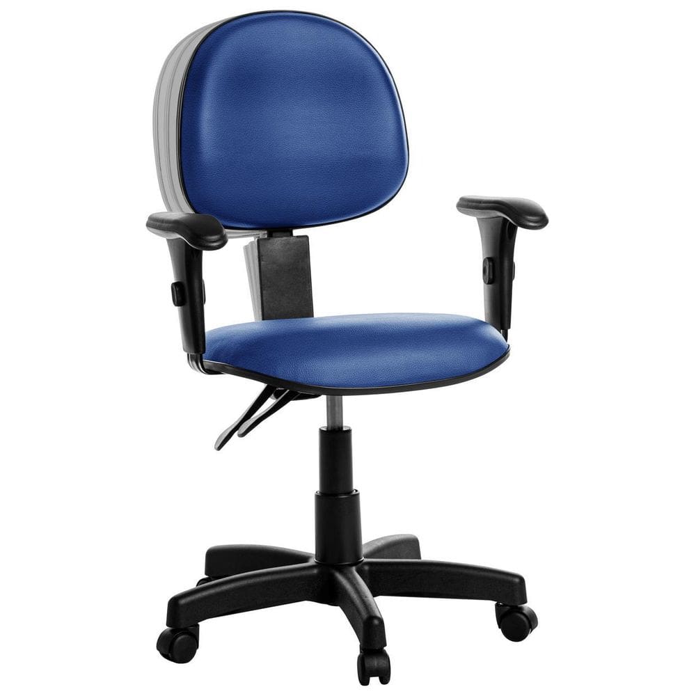 Cadeira Ergonômica Executiva Com Braço Rv Azul