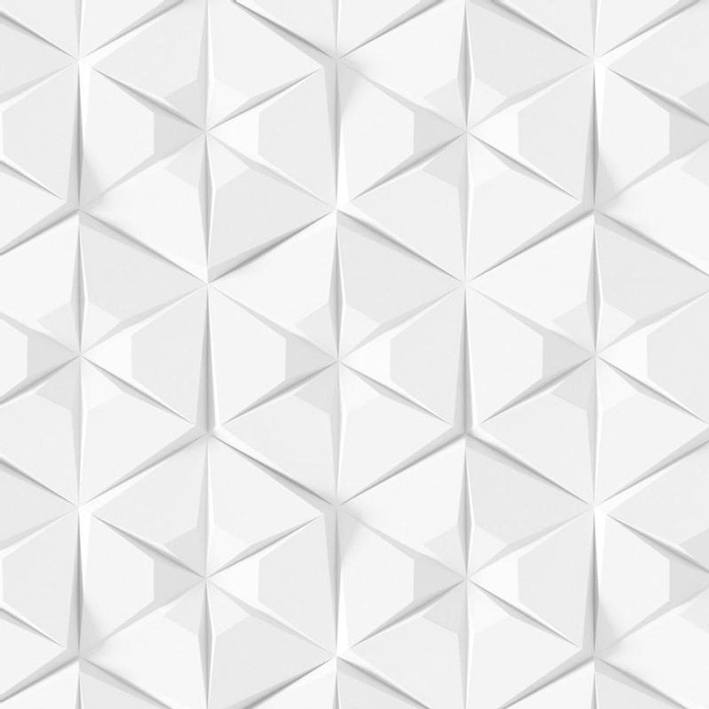 Papel De Parede 3D Triangulo Hexagano Adesivo Lavavel Sala