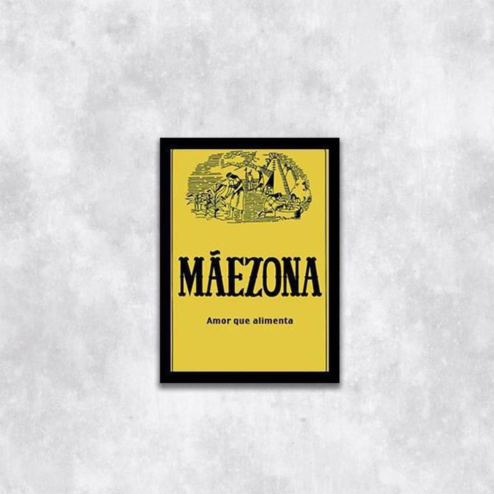 Quadro Decorativo Mãezona 45X34Cm