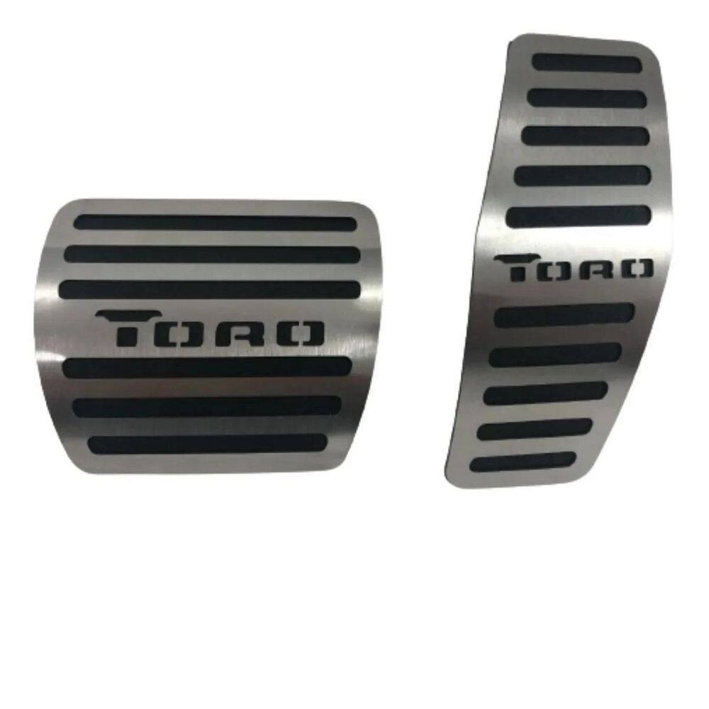 Kit Pedaleira Aço Inox Fiat Toro 2018 2019 2020 2021 2022