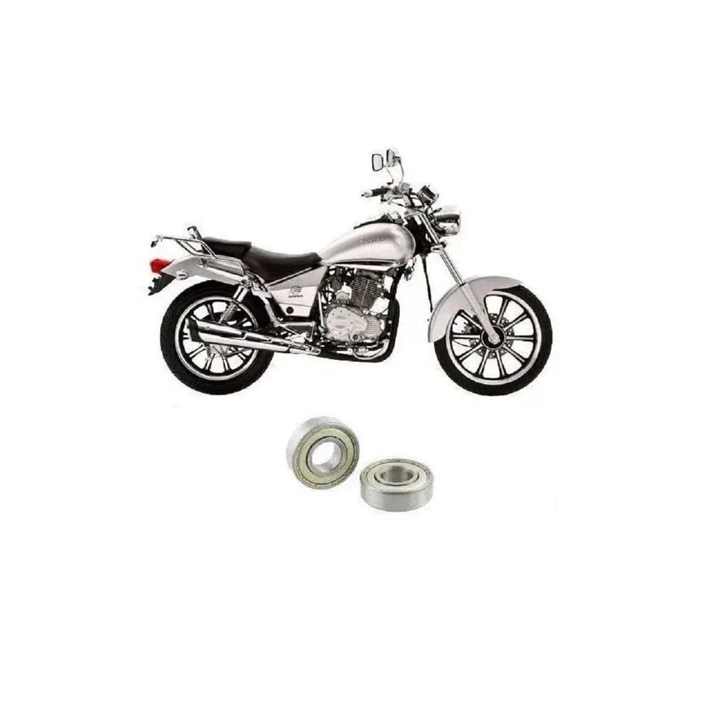 Kit Com 2 Rolamentos Roda Dianteira Dafra Kansas 150 Todas