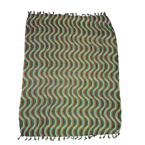 Canga De Praia 100% Viscose - Ondas Pontilhadas 1.60Mx1.10M