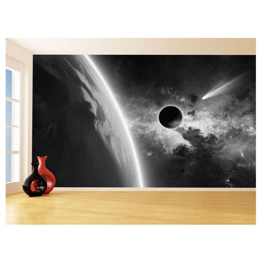 Papel De Parede 3D Espaço Estrelas Planetas 3,5M Nsp163
