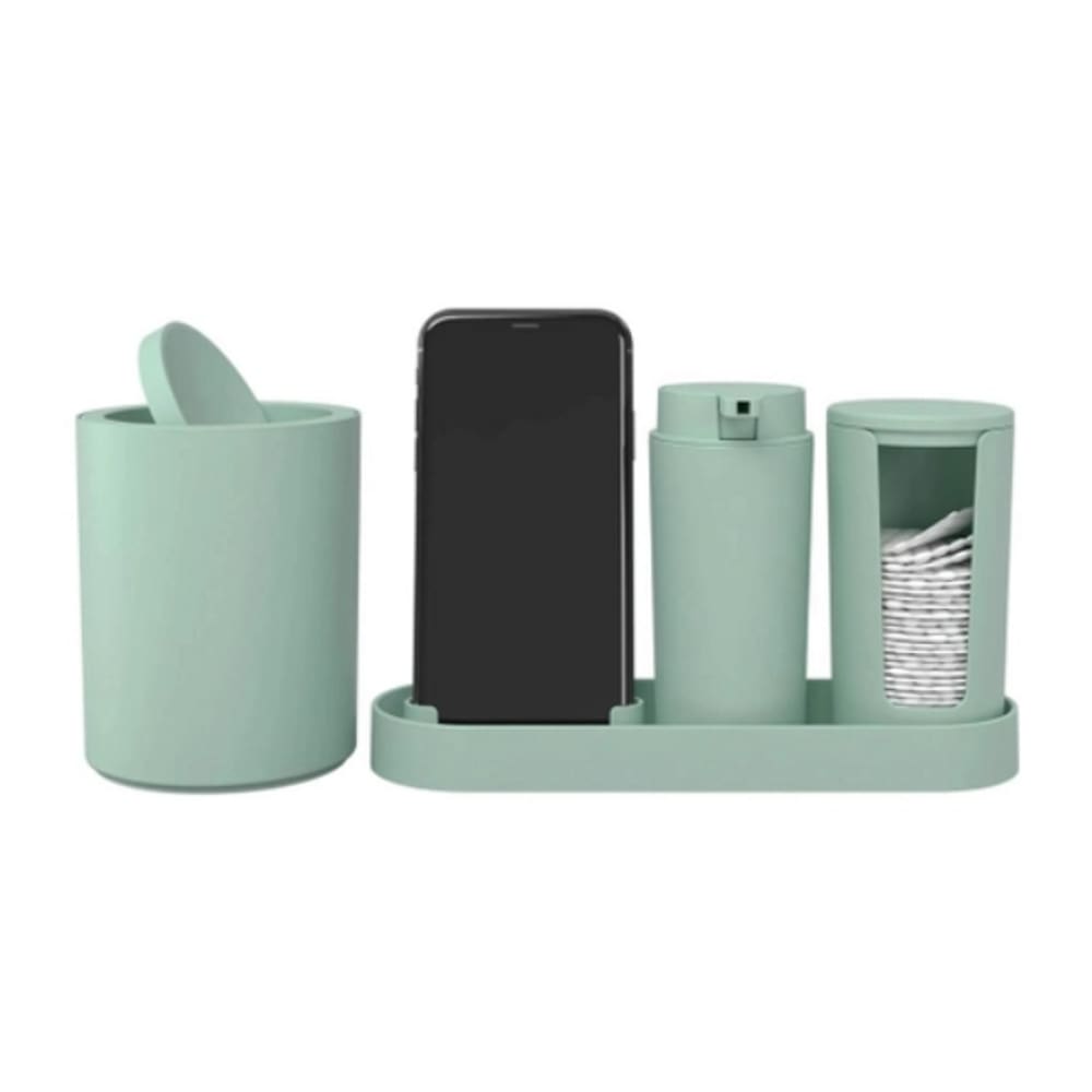 Kit Banheiro Serene 4 Peças Verde claro