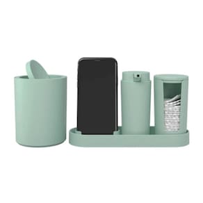 Kit Banheiro Serene 4 Peças Verde claro