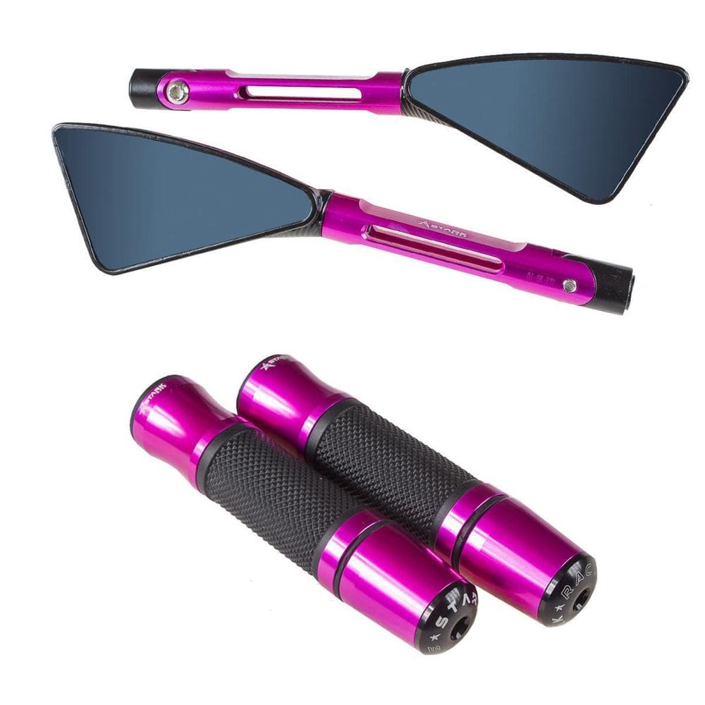 Kit Rosa Manopla Jupiter Retrovisor Cb250F Twister Cg150