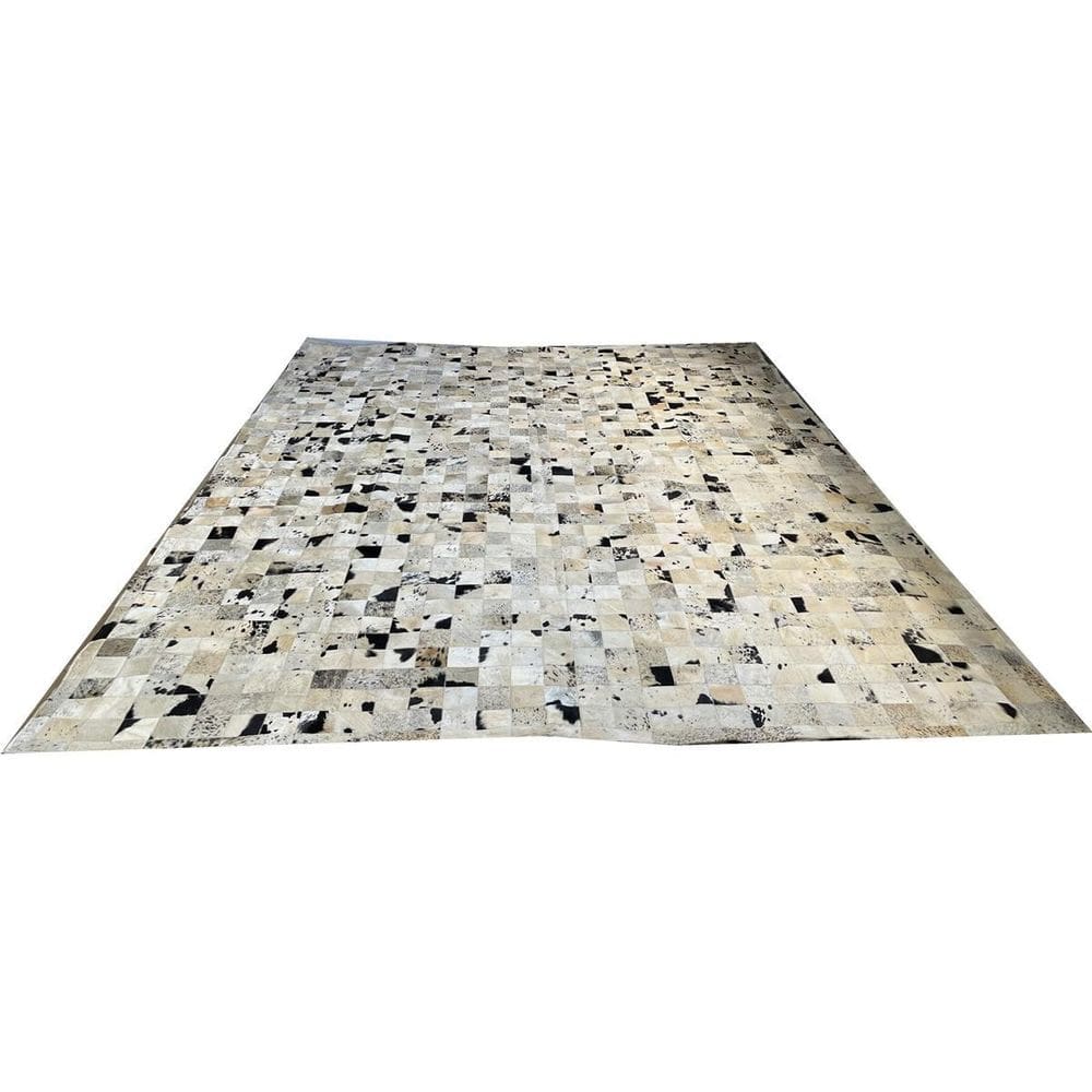 Tapete De Couro Preto Branco Salino Amarelado 3,00X4,00 C/B