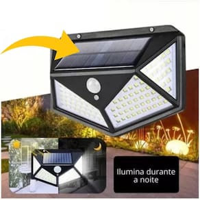Luminária De Parede Para Jardim Com Botão Liga/Desliga