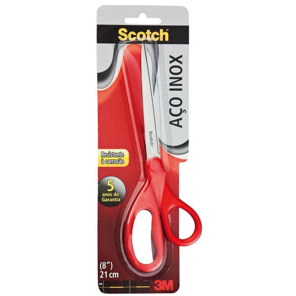 Tesoura Multiuso Scotch 3M Aço Inox 21Cm 8``