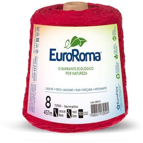 Barbante Colorido 600G 4/8 Fios 457M Vermelho