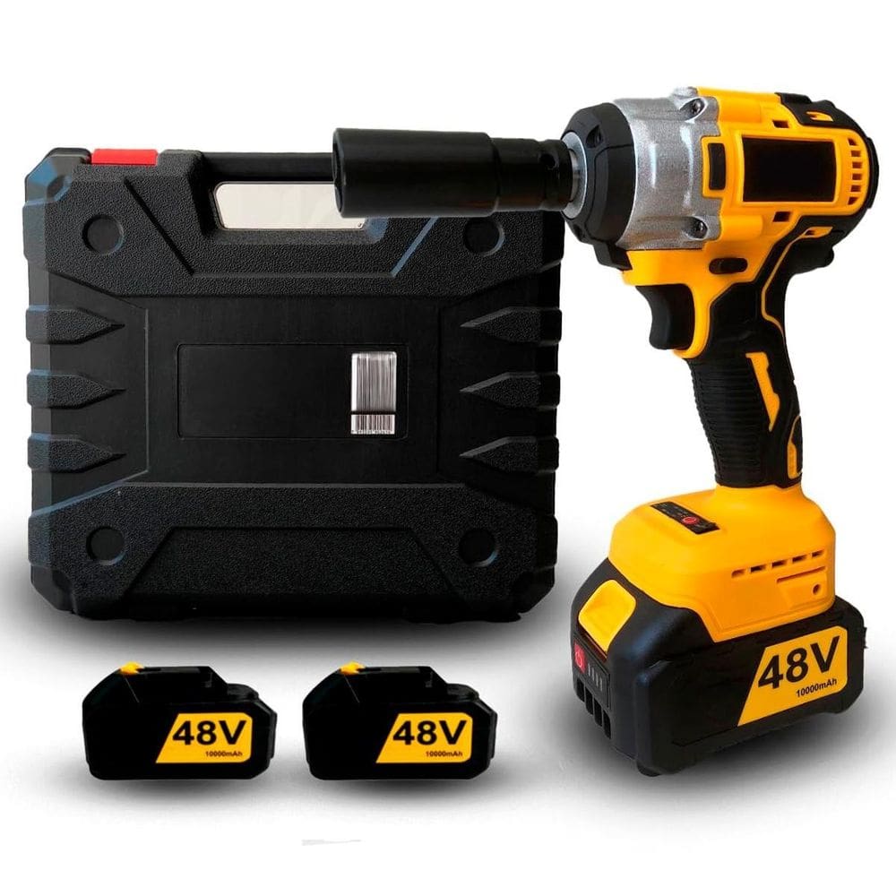 Chave De Impacto E Furadeira 48V Bivolt Profissional Mandril
