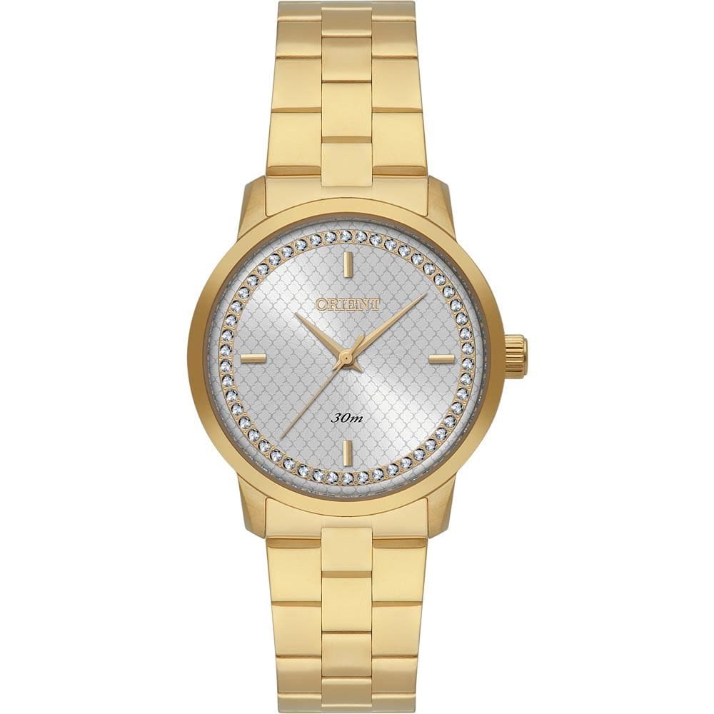 Relógio Orient Feminino Ref: Fgss0239 S1kx Casual Dourado
