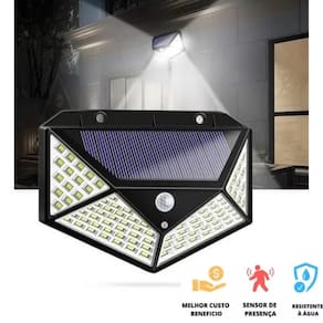 Luminária De Parede Para Jardim Carrega Com Sol
