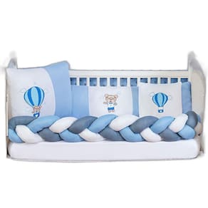 Protetor Berço 130x70cm - 6 Peças | Estampado | 100% Algodão
