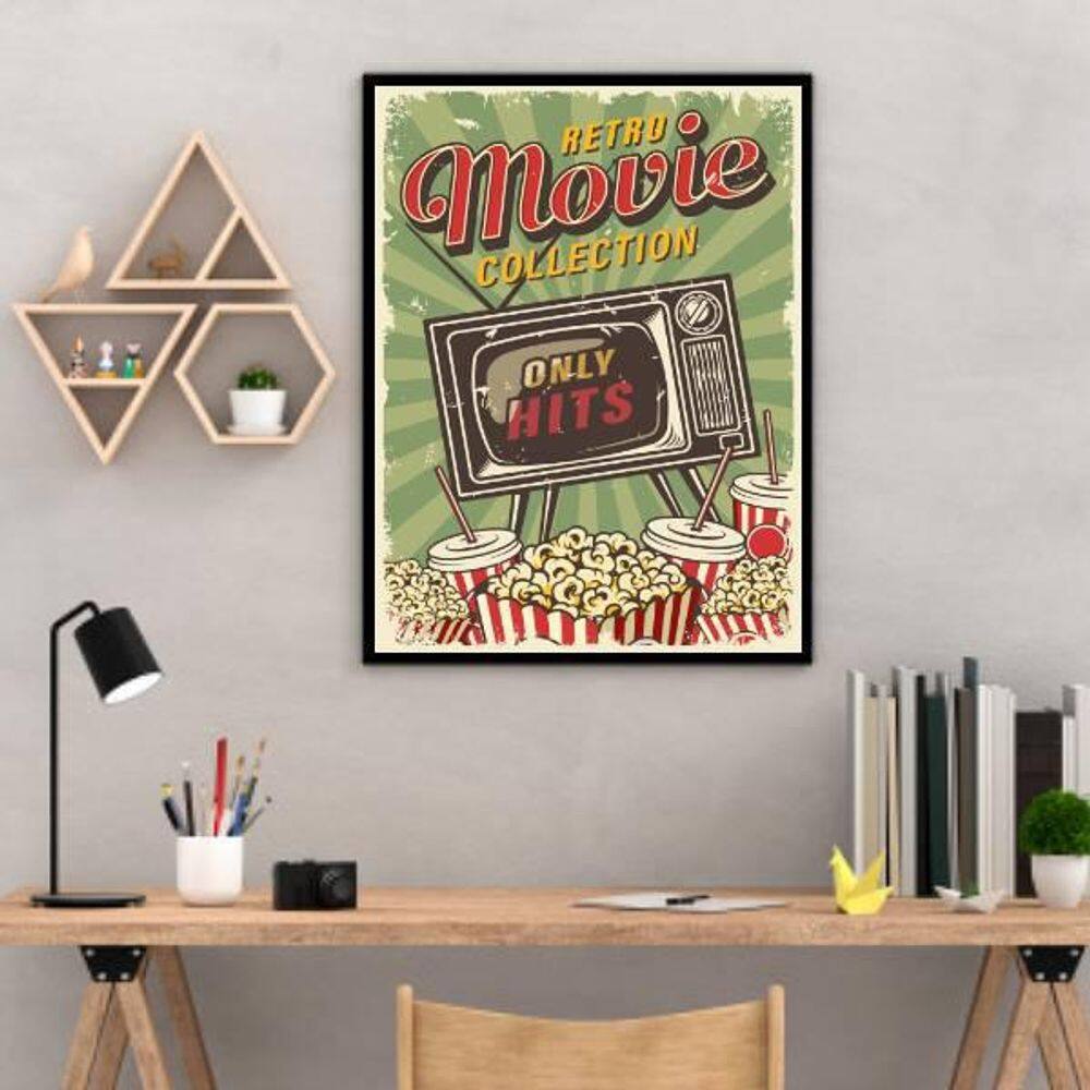 Quadro Decorativo Retrô Movie Collection 34x23Cm