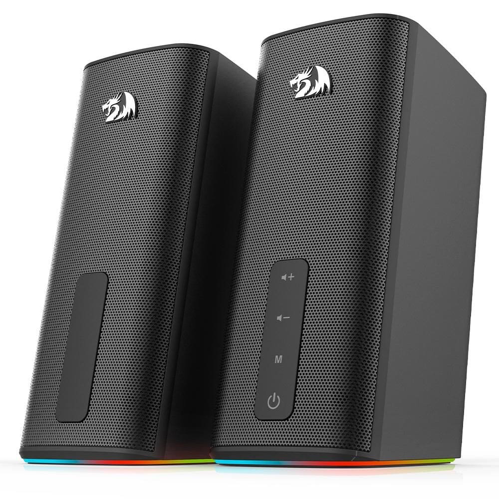 Caixa de Som Gamer Redragon Connie, RGB, Stereo, Bluetooth/AUX, USB, GS814