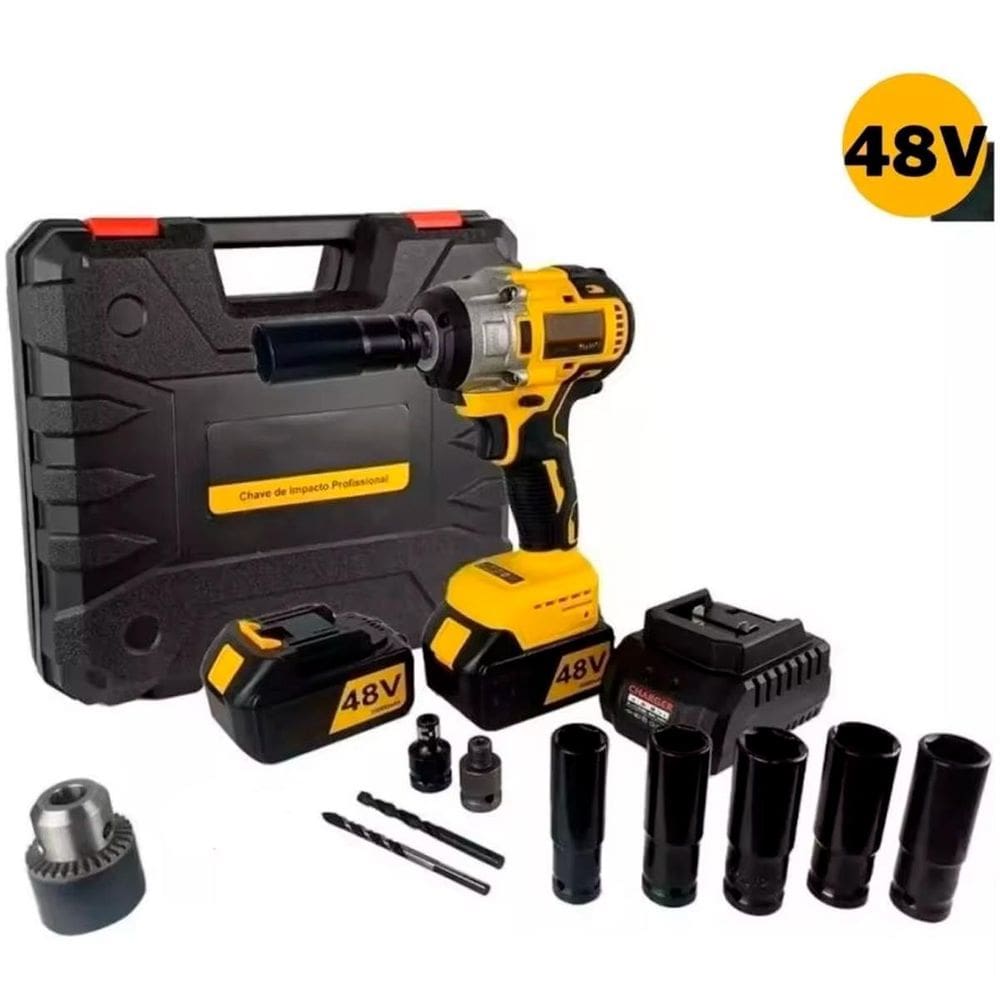 Chave Impacto E Furadeira Bivolt Portátil Reformas