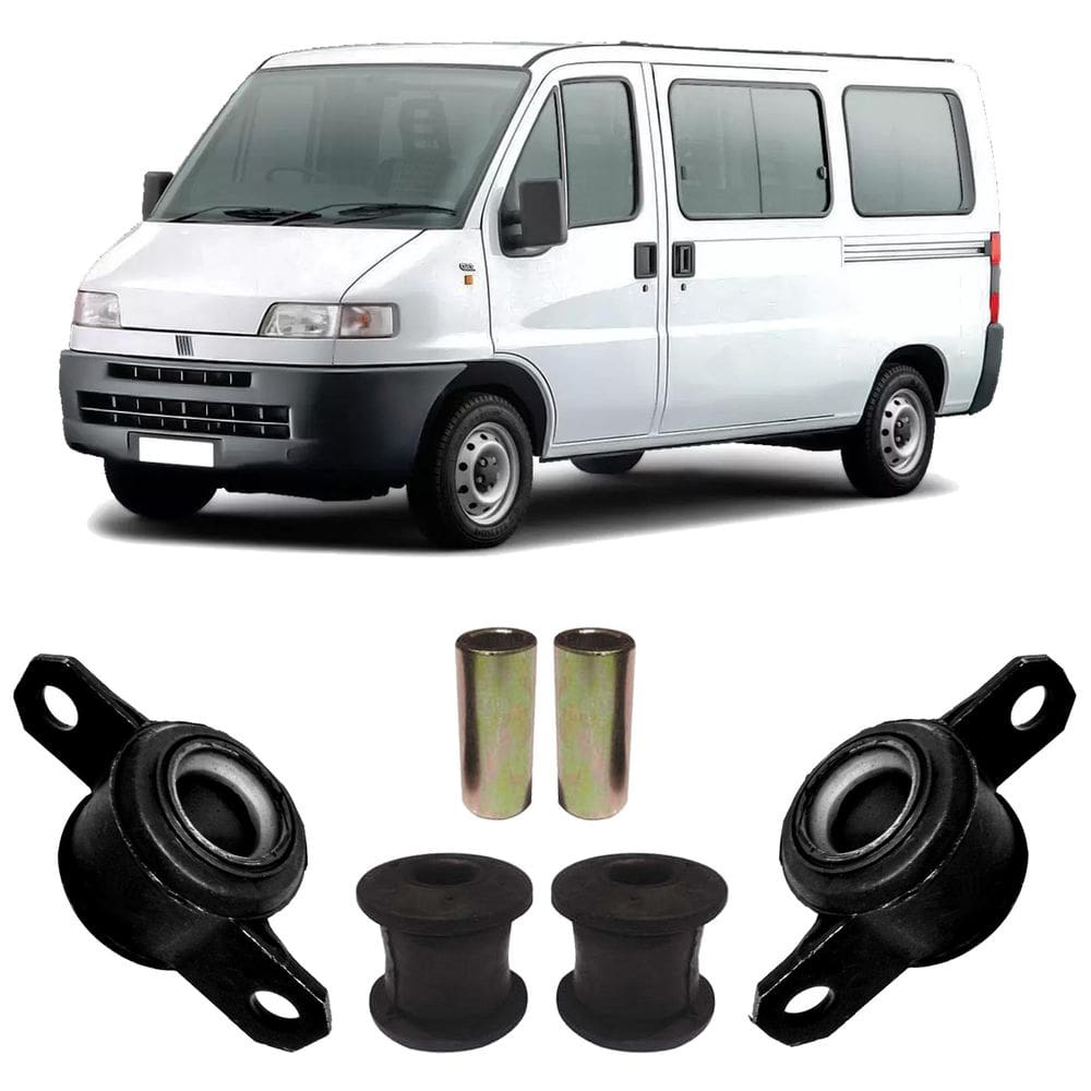 Kit 4 Borracha Suspensão Dianteira Ducato 2003 2004 2005