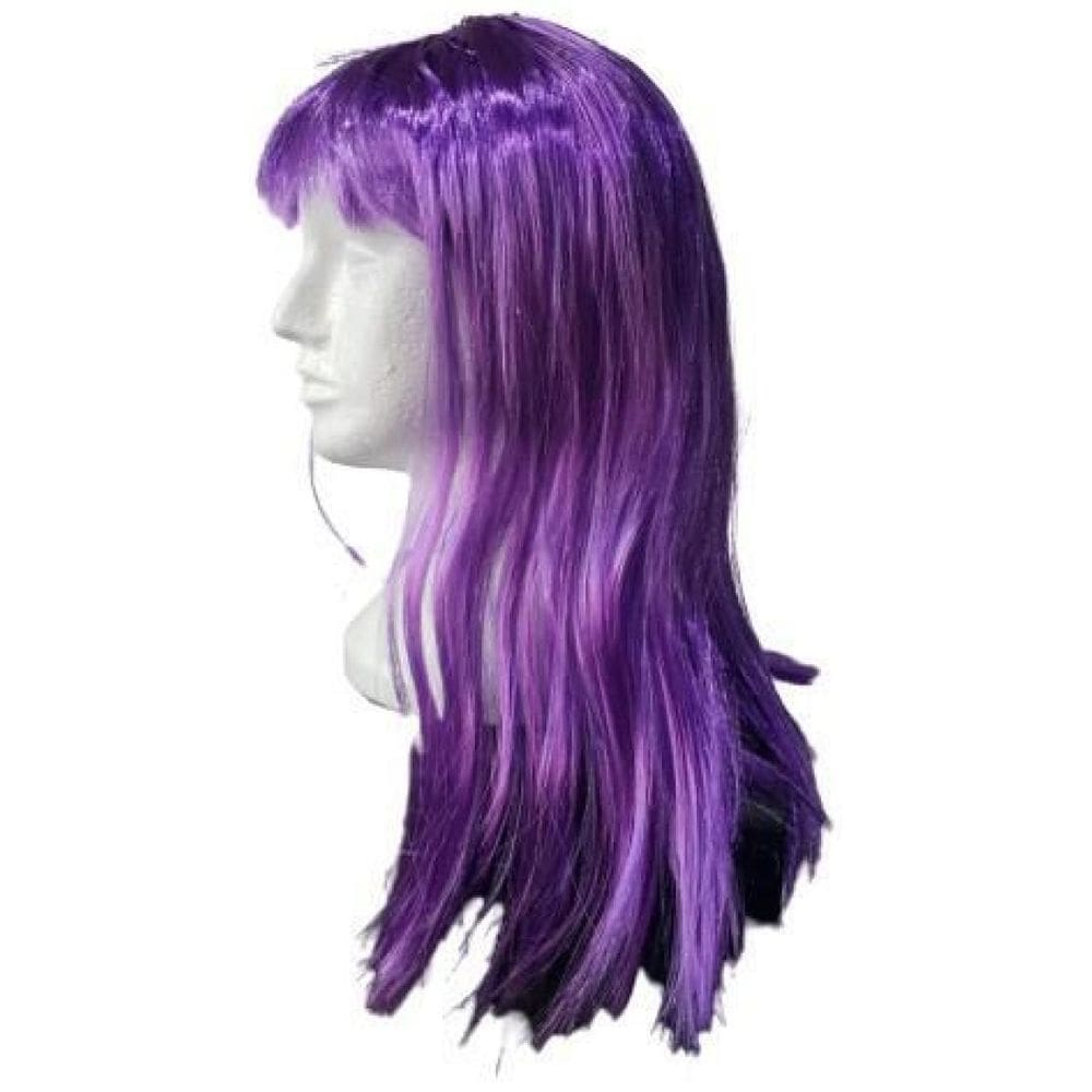 Peruca Longa Sintética Lilás 55 Cm Cosplay